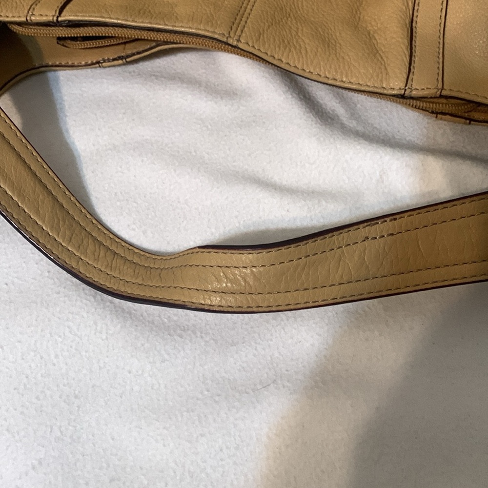 Tignanello leather purse 12” across, 9” deep - Picture 7 of 11